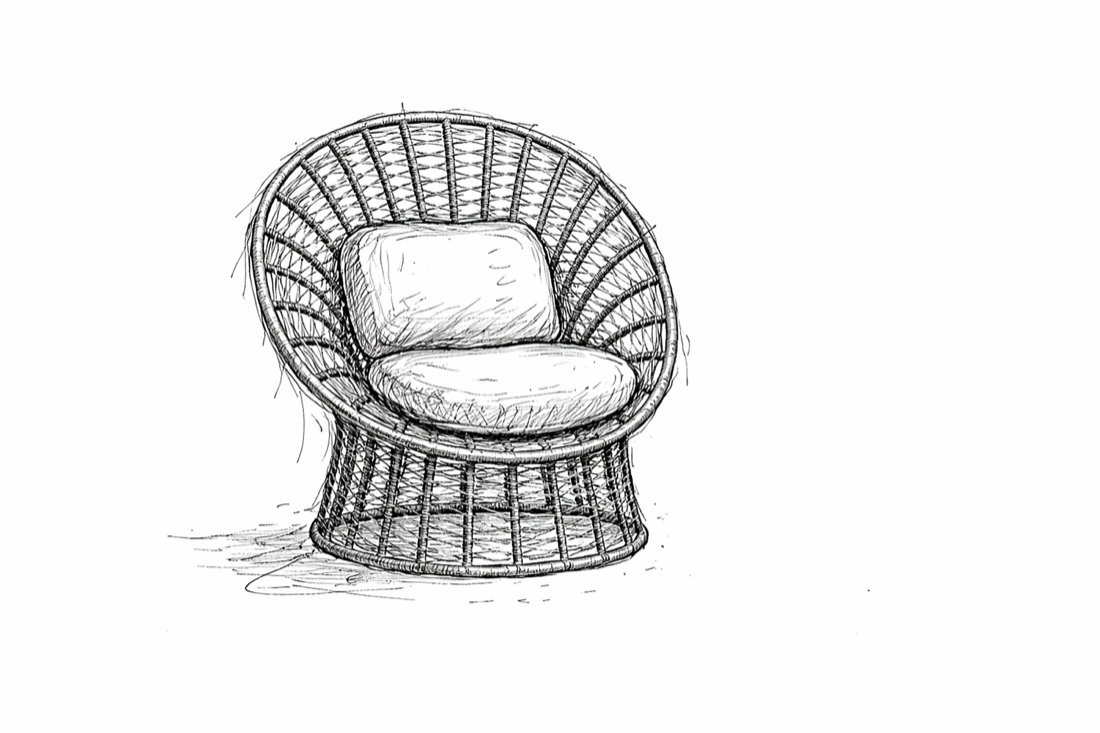 A silhueta de Jasmine desenhada em um único traço